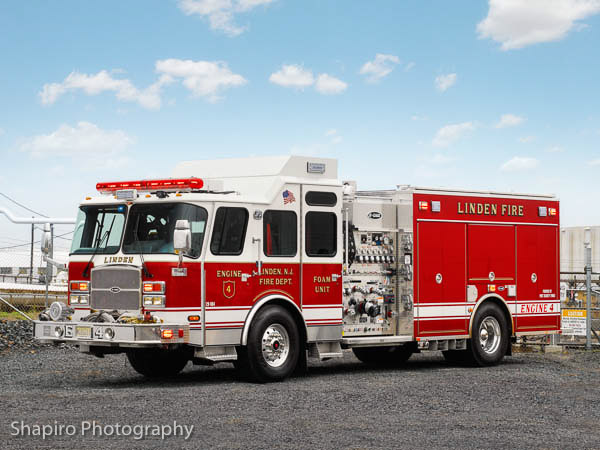 Linden NJ Fire Department fire truck photos Station 4 shapirophotography.net